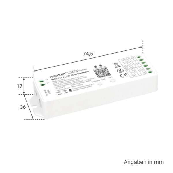 MiBoxer WL5 RGB + CCT LED Controller mit Alexa + Google Steuerung