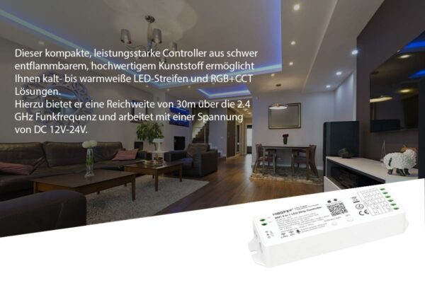 MiBoxer WL5 RGB + CCT LED Controller mit Alexa + Google Steuerung