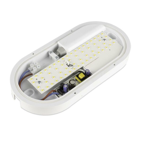 Ovale LED Wand und Deckenleuchte 12W IP54 4000K neutralweiss