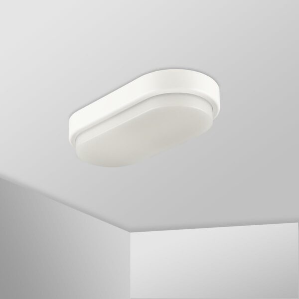 Ovale LED Wand und Deckenleuchte 12W IP54 4000K neutralweiss