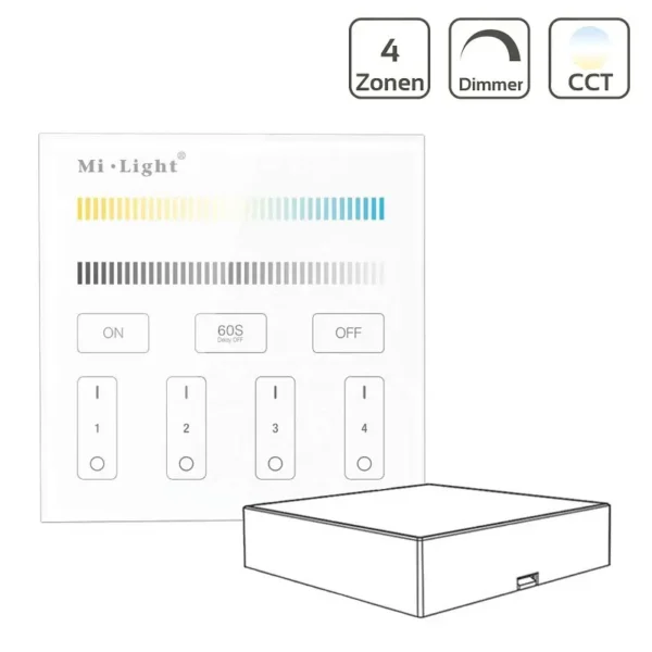 COB LED Streifen CCT 24V dualweiß IP65 640LED/m