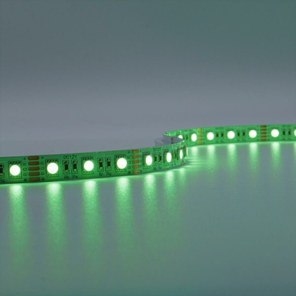 RGBW LED Streifen mit warmweiß 12 Volt 14,4 Watt 5 Meter 60LED/m 12mm Schutzart IP20 für Innenanwendungen