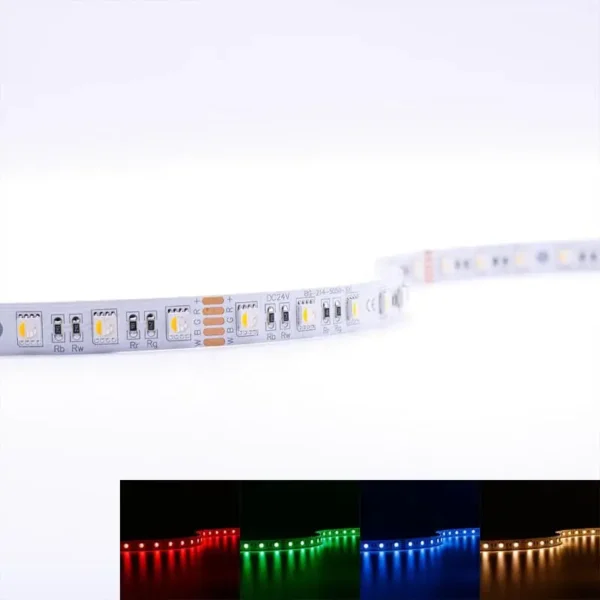 RGBW LED Streifen mit warmweiß IP65 Schutzart für Außenanwendungen