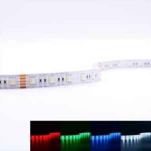 RGBW LED Streifen + neutralweiß 24 Volt 15W/m 60LED/m 12mm IP65 Schutzart für Außenanwendungen