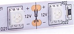 Schnittmarke Markierung bei LED Streifen