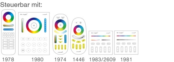 MIBOXER RGB+CCT Lampe E27 6W 2.4GHz WiFi ready