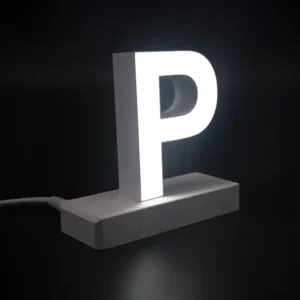 LED Buchstabe Click großes P für 75mm Arial 6500K weiß abcMix