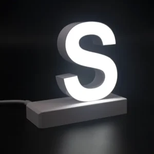 LED Buchstabe Click großes S für 75mm Arial 6500K weiß abcMix