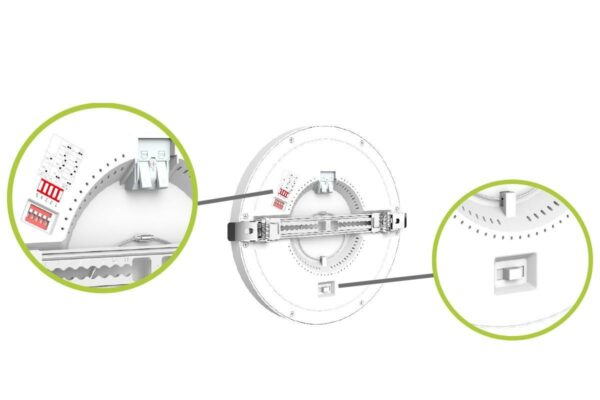 CCT LED Ein-Aufbaustrahler rund weiss 12 Watt Ø165 mm 3000/4000/6000 Kelvin wassergeschützt