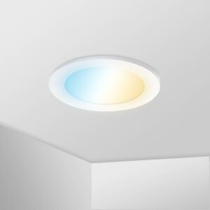 CCT LED Ein-Aufbaustrahler rund weiss 18W 227mm mit Bewegungssensor Decken-/Wandleuchte