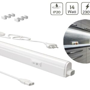 LED Lichtleiste mit Schalter 1173mm Neutralweiss 14W 1.400lm 4000K IP20