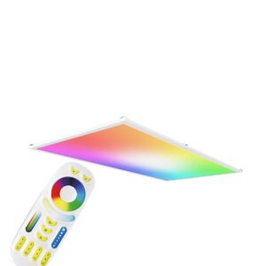 24 Volt RGB+CCT LED Panel Set 120x60cm in weiß mit Z Halterung für Wand und Deckenmontage