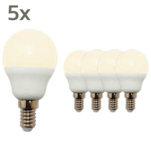 5 x LED Lampe Tropfen E14 warmweiß 2900 Kelvin 3,5 Watt matt