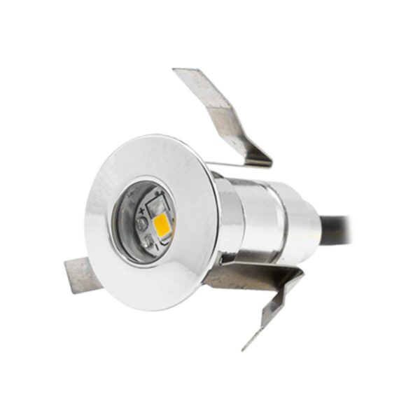 LED Einbaustrahler Set warmweiß 3000 Kelvin 6 Stück inkl. Netzteil 0.6W IP67 Ø24*38.5mm