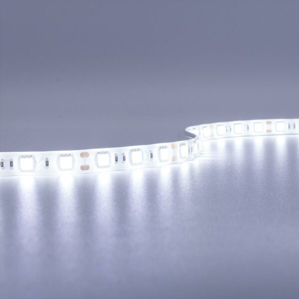 LED Streifen kaltweiß 6000 Kelvin 12 Volt 5 Meter 10 mm breit 14,4W/m 60LED/m Schutzart IP65