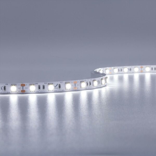 LED Strip kaltweiß 6000 Kelvin 12 Volt 5 Meter 14,4W/m 60LED/m 10mm IP20