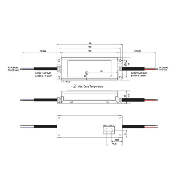 Mean Well ELG-75-12DA-3Y LED Netzteil dimmbar DALI 60W 12V 5A IP67 Schaltnetzteil CV