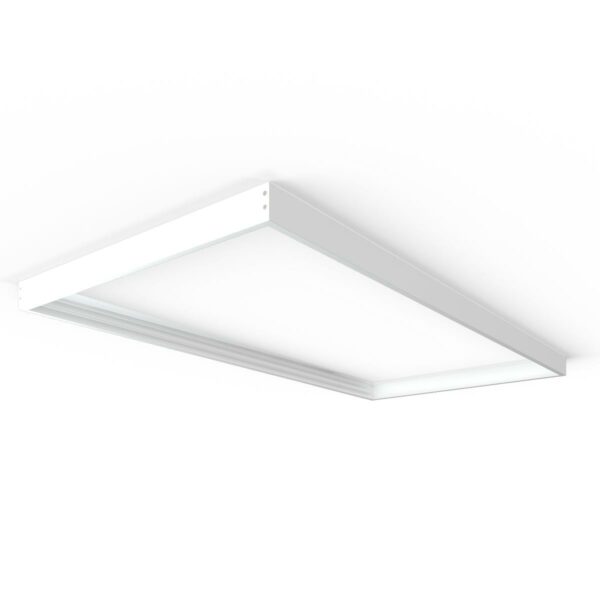 Aufbaurahmen für LED Panel 60x120cm in weiß