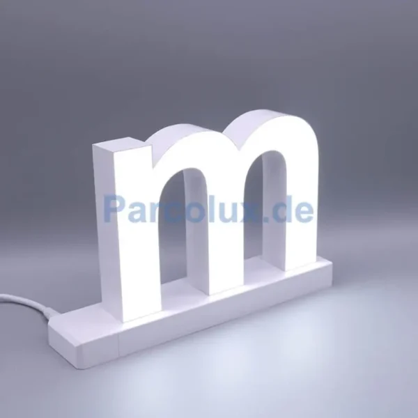 LED Buchstabe Click kleines m für 75mm Arial 6500K weiß abcMix