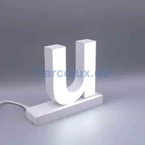 LED Buchstabe Click kleines u für 75mm Arial 6500K weiß abcMix