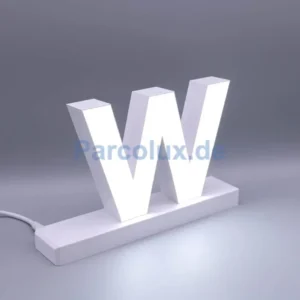 LED Buchstabe Click kleines w für 75mm Arial 6500K weiß abcMix