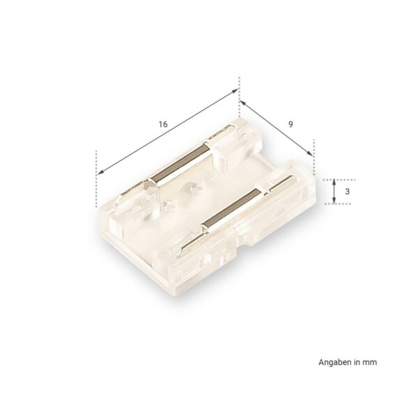 LED COB Streifen Verbinder 2 Pin 8mm IP20