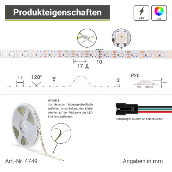 Digitaler SK6812 LED-Streifen 5V RGB