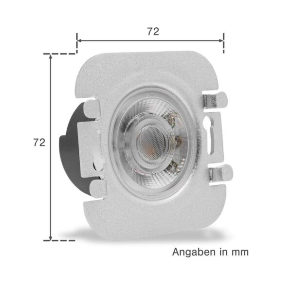 LED Treppenleuchte IP44 eckig weiß - Lichtfarbe: CCT 1,5W - Lichtaustritt: Halo