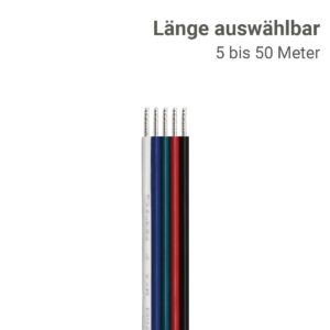 7,5 Meter LED Kabel RGBW 5-polig - Querschnitt: 5x0,34mm² / AWG22