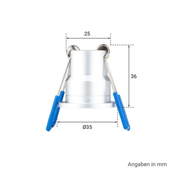 Maße-LED-Einbaustrahler-für-Terrasse-3-Watt-2700-Kelvin-Schutzart-IP65-Gehäusefarbe-silber