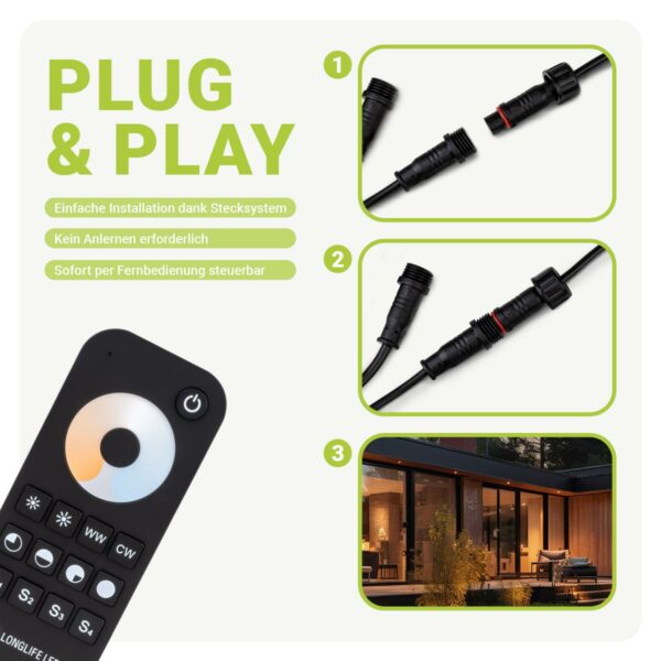 Plug&Play-LED-Einbaustrahler-für-Terrasse-3-Watt-CCT-2700K-6500K-IP65